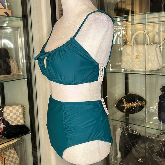 OLD NAVY | Two Piece Bathing Suit in Teal - Picture 3 of 4